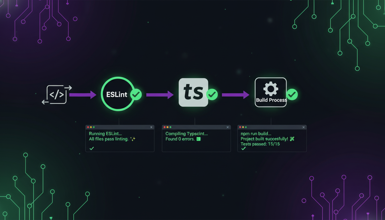 Automated testing harness with linters and type checkers