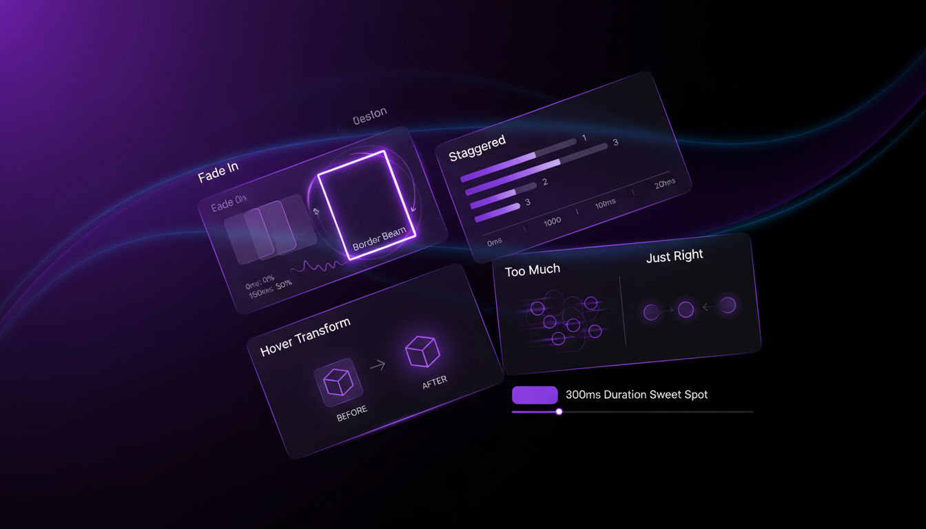Strategic animation examples