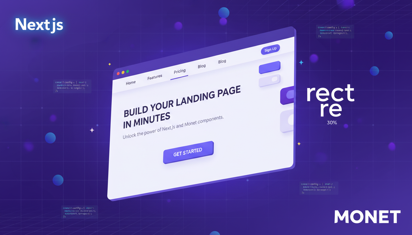 Build a Beautiful Next.js Landing Page with Monet in 10 Minutes | Monet ...