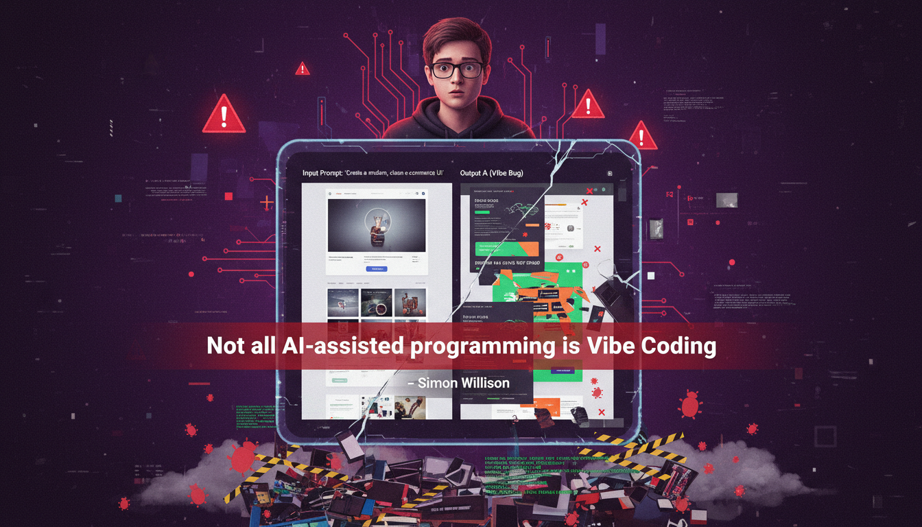 The problems with vibe design - bugs and random outputs