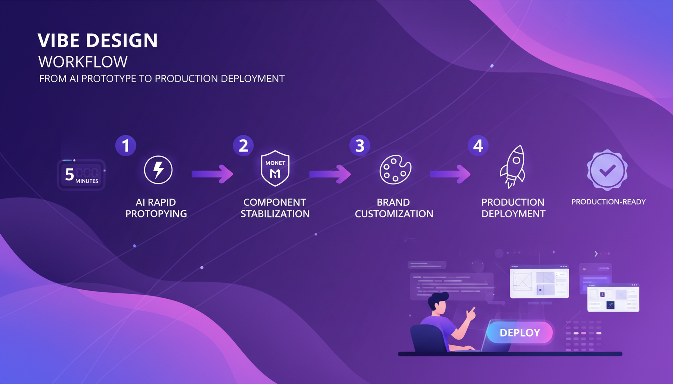 Vibe Design workflow - from AI prototype to production deployment